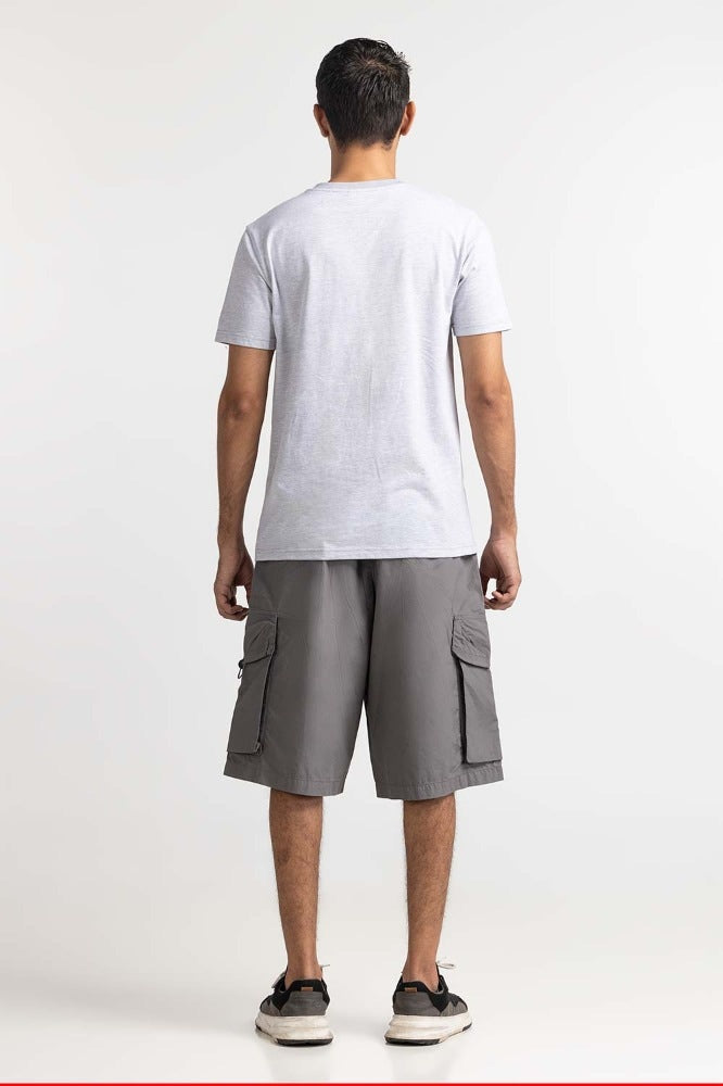 Grey White Striped Tee TS-CNSJ24-096