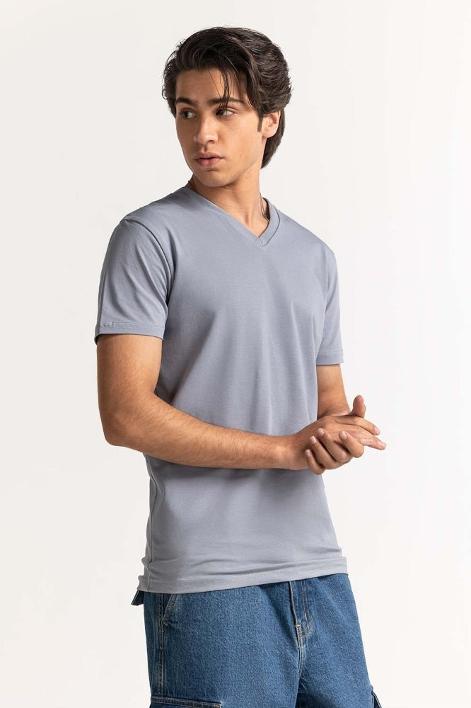 Grey Winds Basic V-Neck Muscle Tee TS-VNSJ24-032