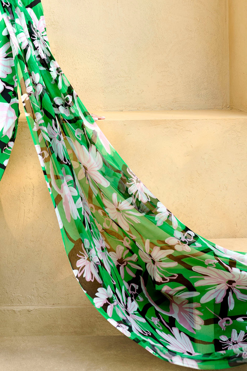 3 Piece Unstitched Printed Lawn Suit with Printed Pure Silk Chiffon Dupatta