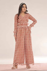 Unstitched Gold and Lacquer Printed Lawn Shirt SL-42038 A
