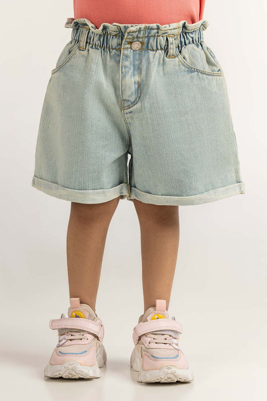 Ice Blue Toddler Girl Denim Short TG-SHT-SS24-005