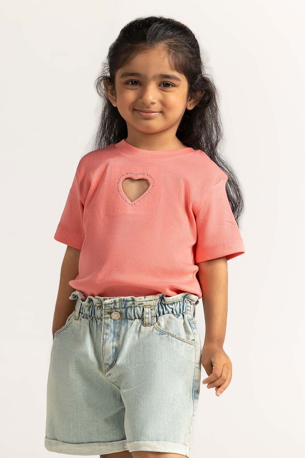Ice Blue Toddler Girl Denim Short TG-SHT-SS24-005