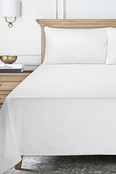 Ice White T-400 Embroidered Bed Sheet Set