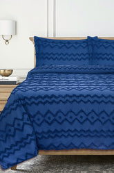 Indigo Tufted Quilt cover