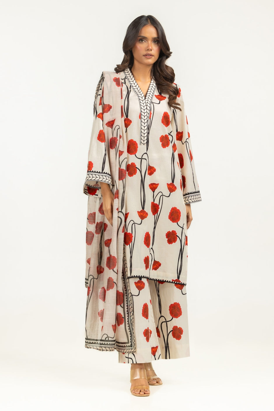 Poly Munar Printed Dupatta IPD-44839