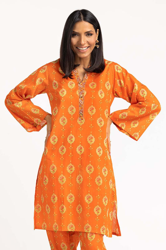 2 Piece Digital Printed Cambric Kurti With Trouser IPS-23-113