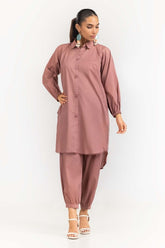 Dyed Cambric Embelished Shirt With Trouser IPS-23-78