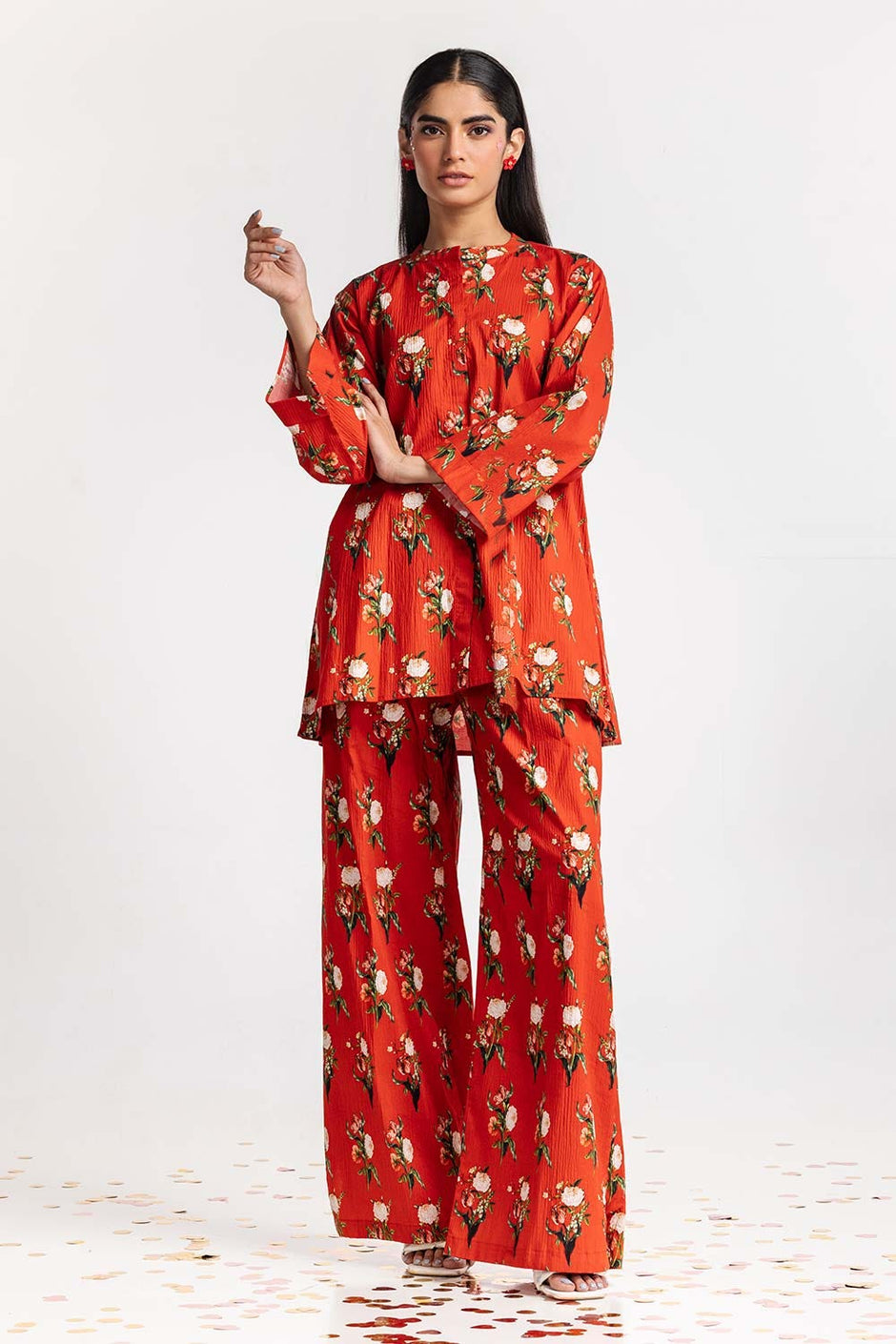 Digital Printed Lycra Shirt With Trouser