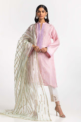 Dyed Jacquard Embroidered Shirt IPS-24-99 1 Piece