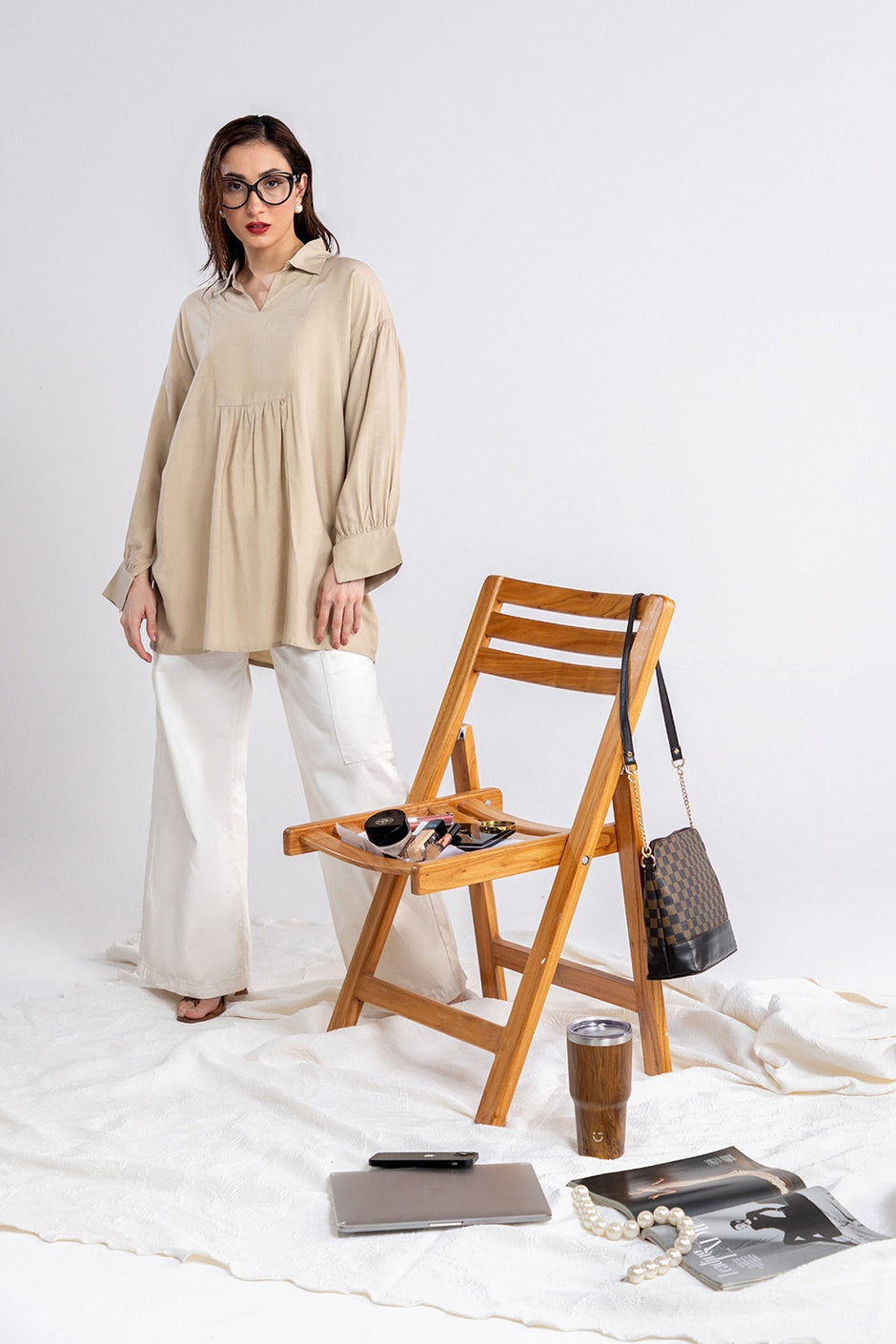Cotton Viscose Dyed Tunic
