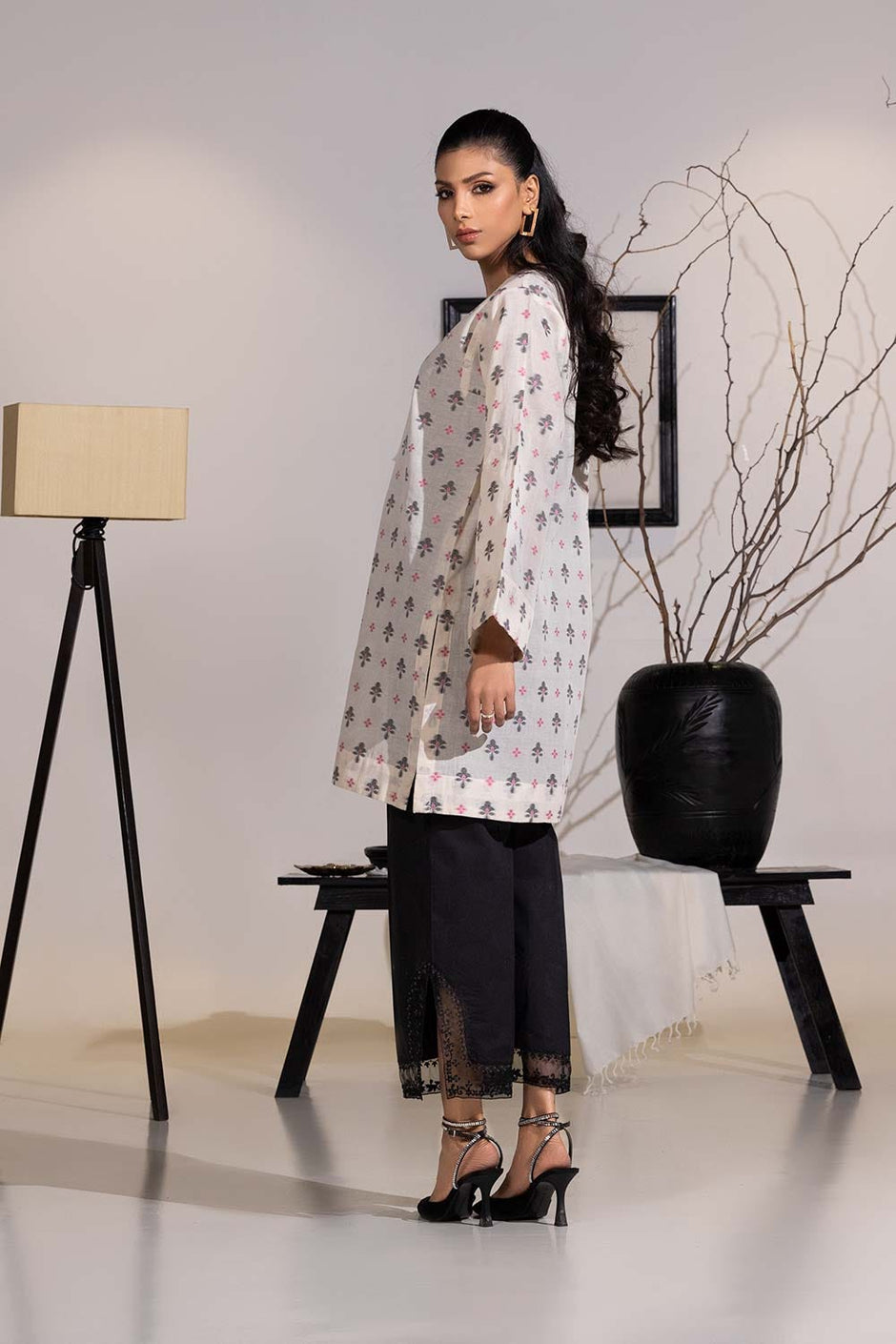 Jacquard Embellished Tunic