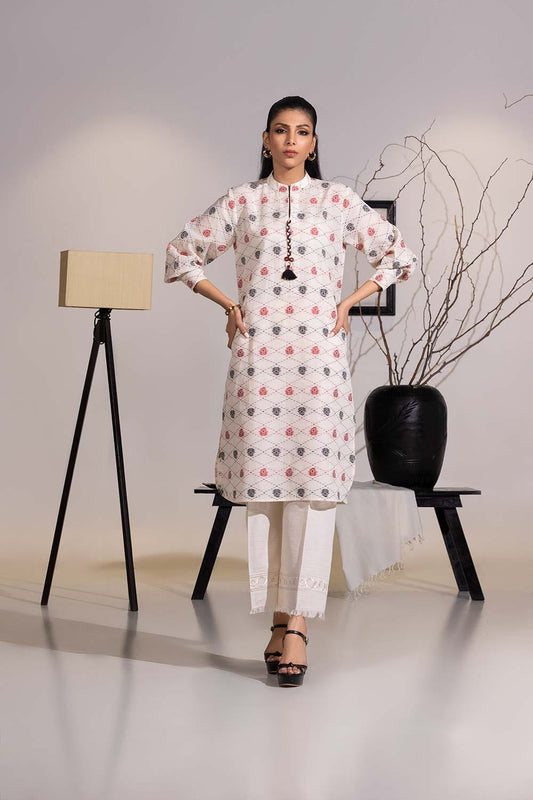 Jacquard Embellished Shirt IPS-44147