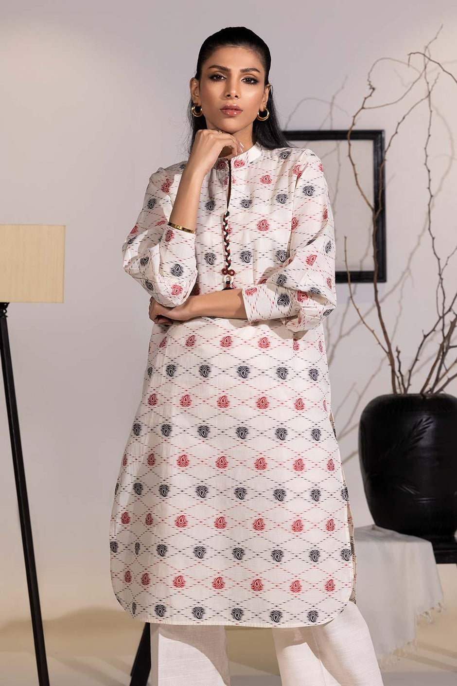 Jacquard Embellished Shirt