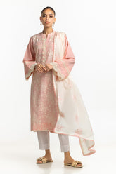 Cambric Embroidered Shirt And Embroidered Dupatta IPSD-44478