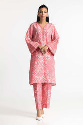 Poly Raw Slub Printed Co-Ord Set IPST-44131