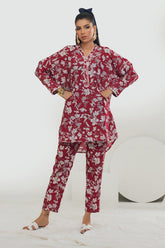 Poly Cambric Printed Co-Ord Set IPST-44140