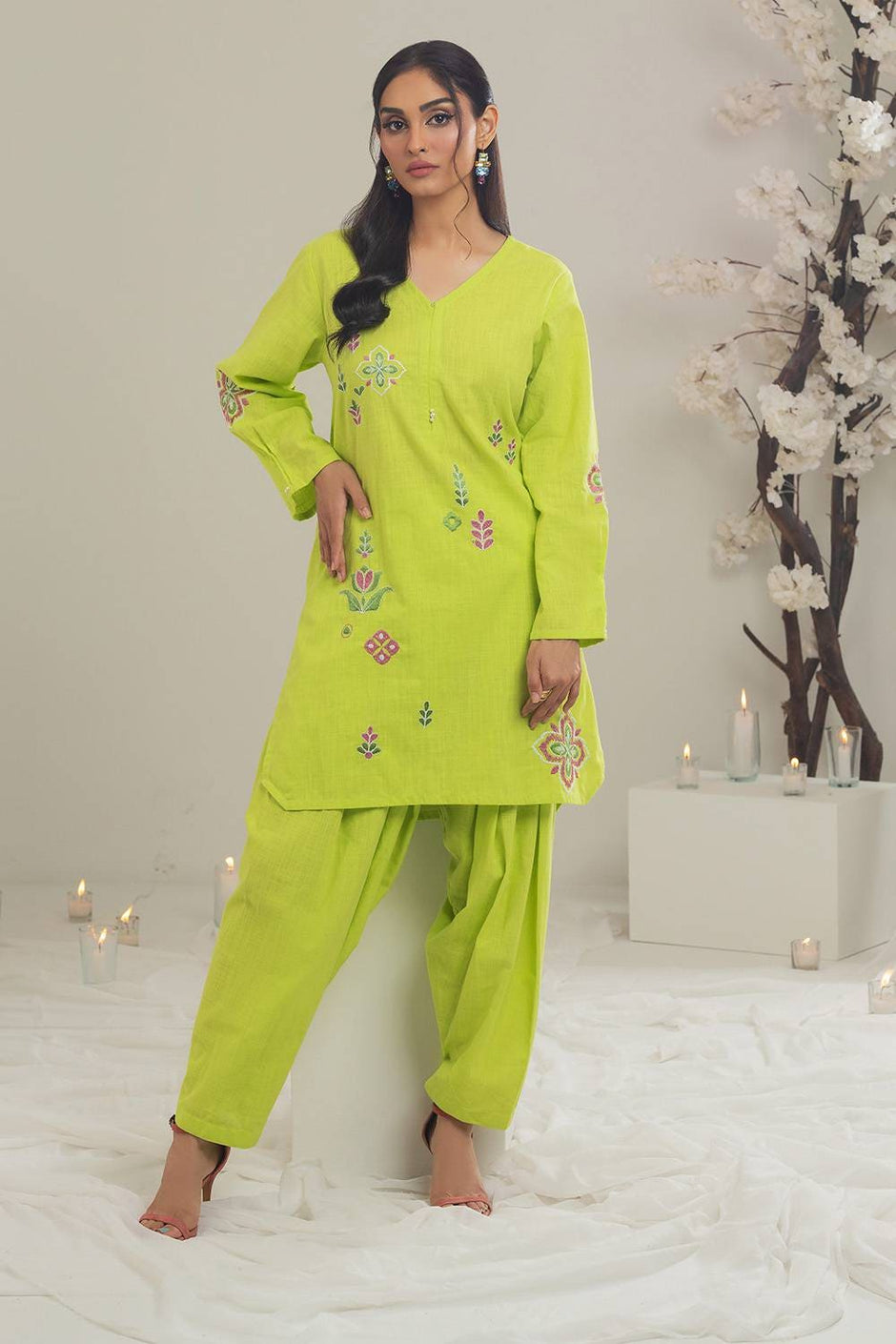 Irish Embroidered Co-Ord Set