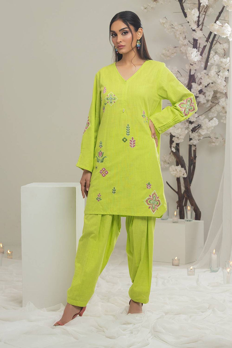 Irish Embroidered Co-Ord Set