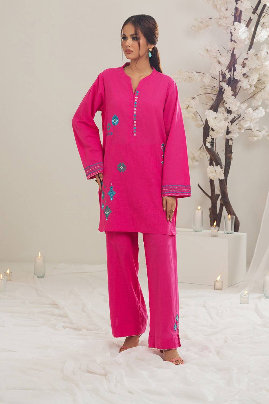 Irish Embroidered Co-Ord Set