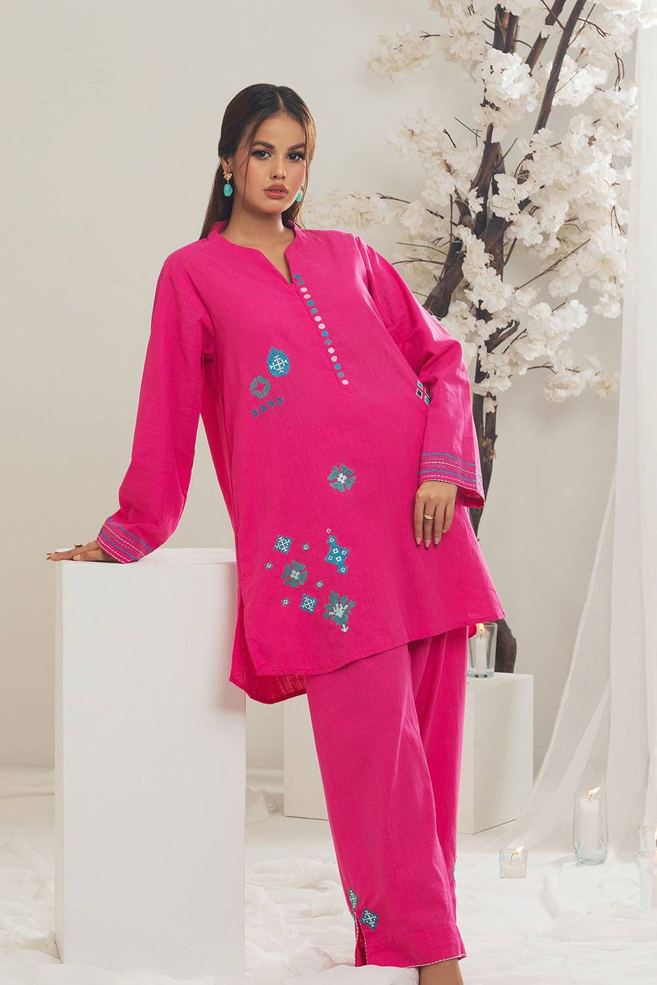 Irish Embroidered Co-Ord Set
