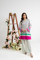 Cross Slub Printed Shirt And Trouser IPST-44207