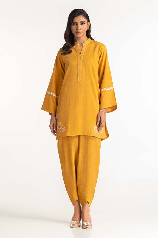 Two-Tone Herringbone Embroidered Shirt And Trouser IPST-44224