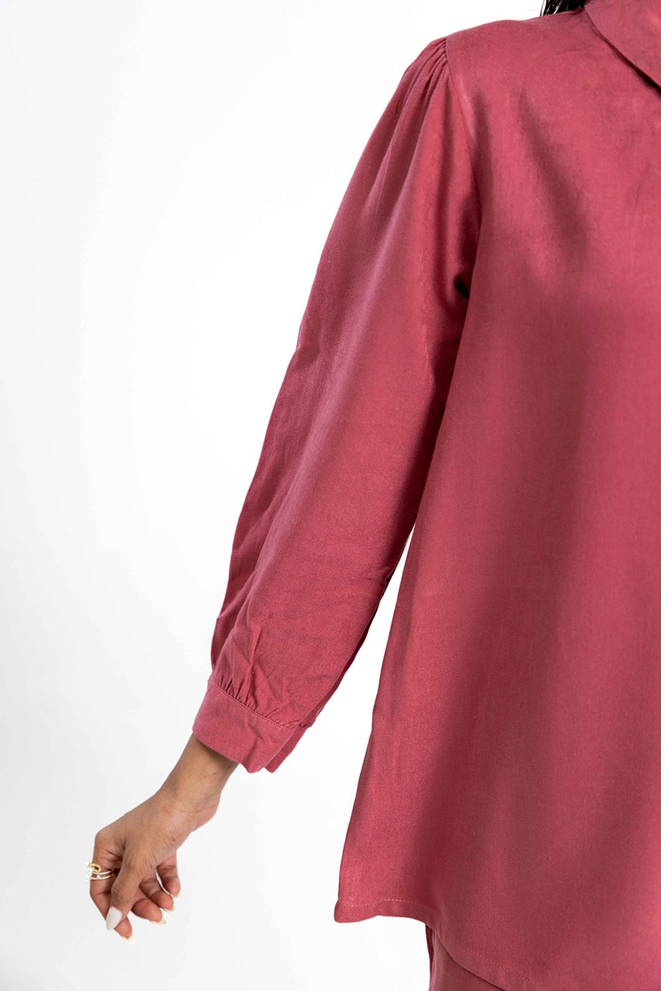 Peach Wool Dyed Co-Ord Set