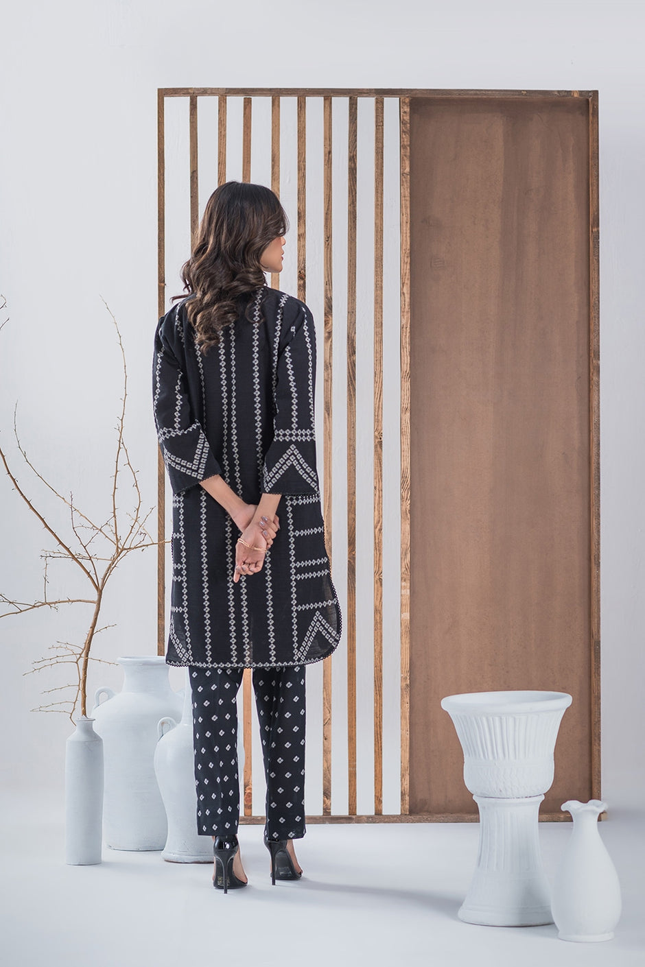 Khaddar Printed Shirt And Printed Trouser