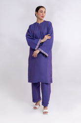 Yarn Dyed Embroidered Shirt And Dyed Trouser IPST-44246