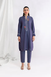 Yarn Dyed Embroidered Shirt And Dyed Trouser IPST-44247