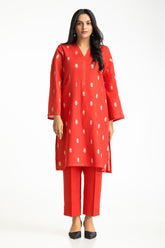 Cross Slub Block Print Shirt And Dyed Trouser IPST-44263