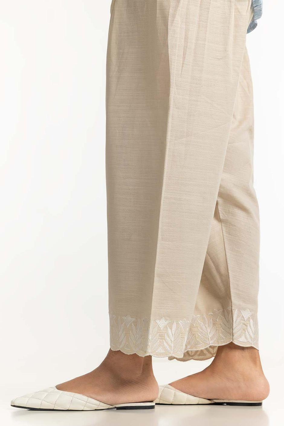 Khaddar Embroidered Shalwar