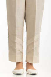 Beige Khaddar Embellished Trouser IPT-44007