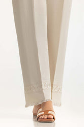 Beige Khaddar Embellished Trouser IPT-44008