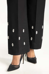 Black Khaddar Embroidered Trouser IPT-44018