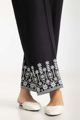 Black Khaddar Embroidered Trouser IPT-44022