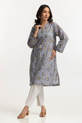 Lawn Gold Printed Shirt IUSTK-265