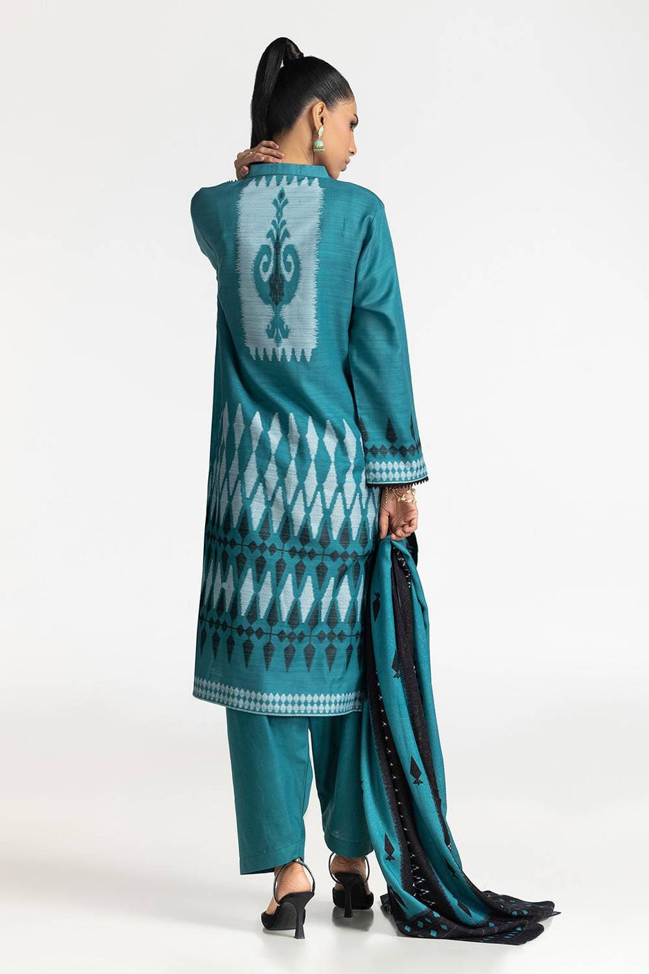 3 Piece Jacquard Suit