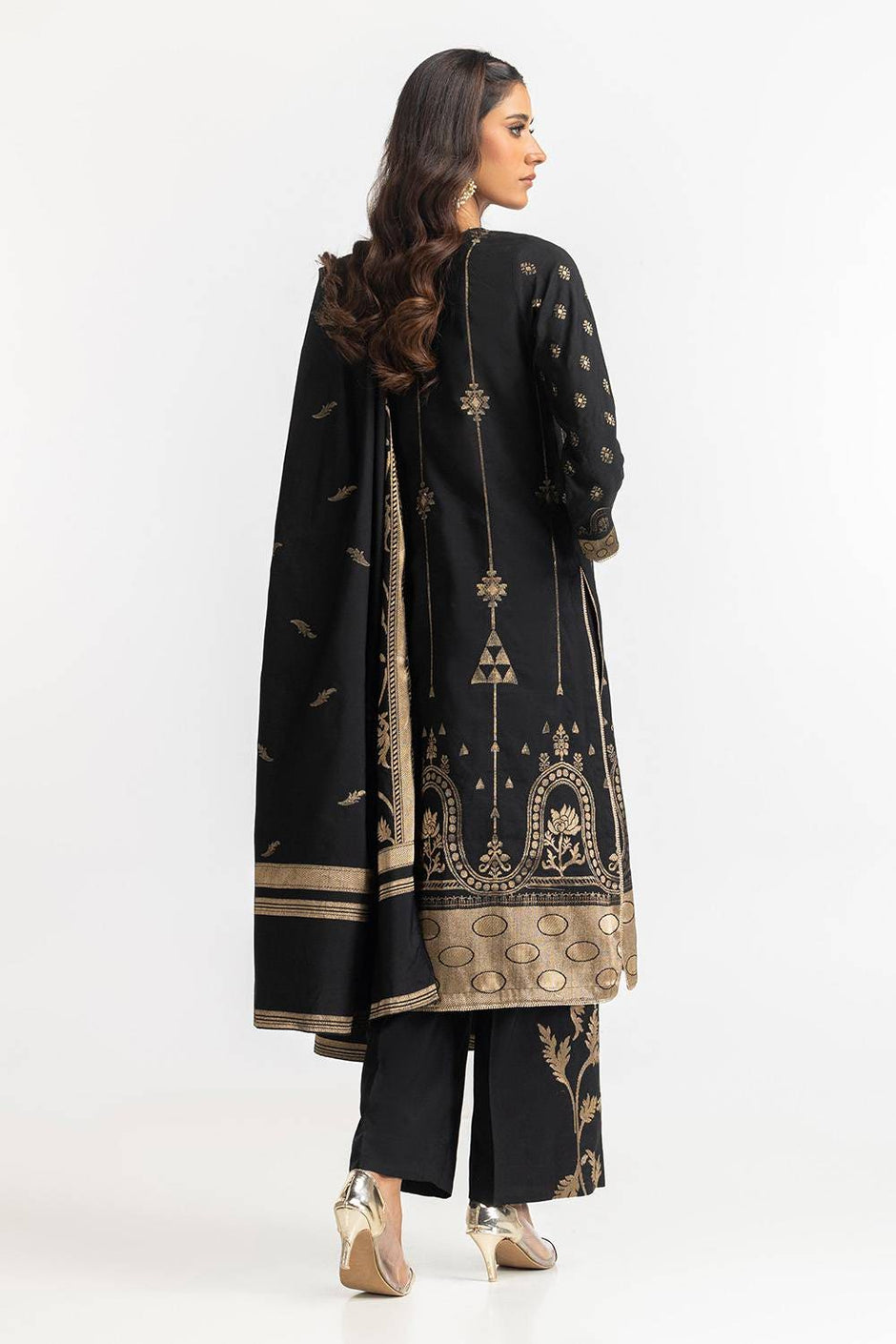 3 Piece Jacquard Suit