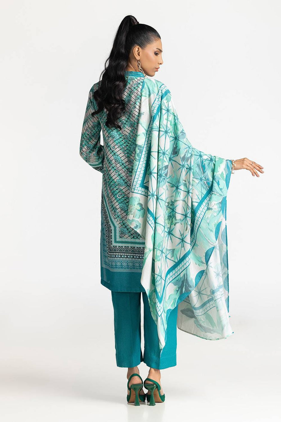 3 Piece Karandi Printed Suit