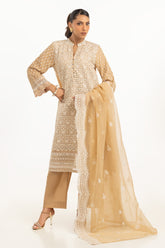 3PC Organza Embroidered Suit IUSTKSD-809