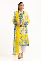3PC Lawn Printed Suit IUSTKSD-840