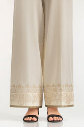Beige Lawn Embroidered Trouser IUSTTR-42002