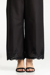 Black Lawn Embellished Trouser IUSTTR-42013