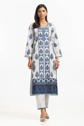 Lawn Embroidered Shirt With Dyed Embellished Trouser IUSTTS-301