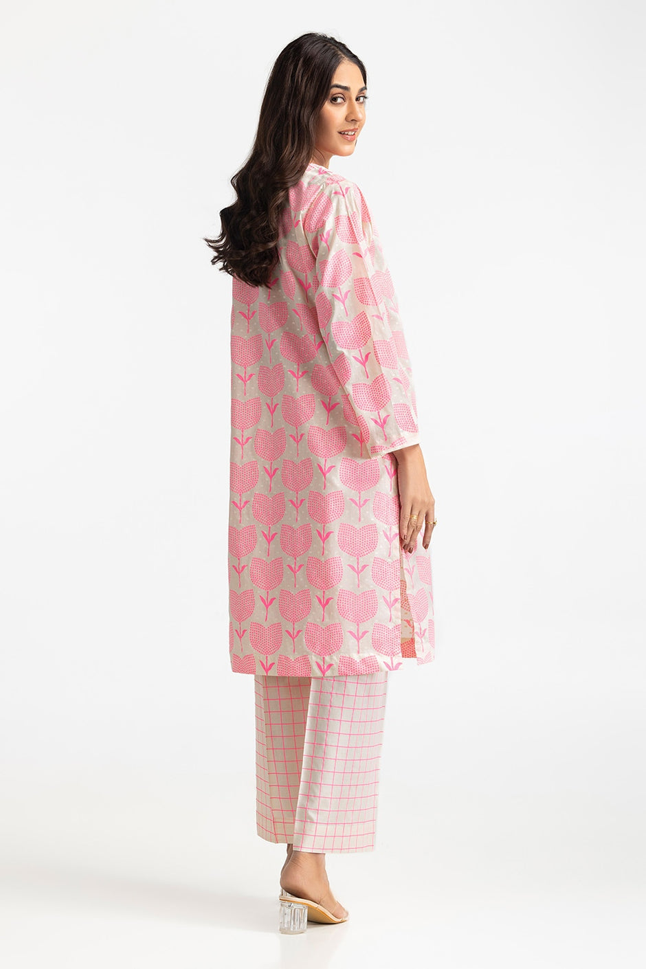 Jacquard Printed Shirt And Lawn Lacquer Printed Trouser IUSTTS-303