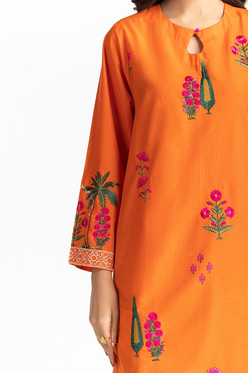Lawn Printed With Embroidered Shirt And Printed Shalwar