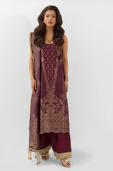 3 Piece Unstitched Jacquard Suit FE-52151