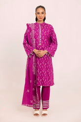 3 Piece Unstitched Jacquard Suit JD-42010