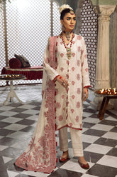 3 Piece Jacquard Unstitched Suit with Dupatta and Inner JD-42003